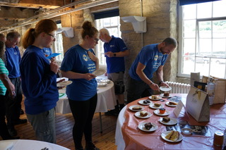 wellbeing day food table