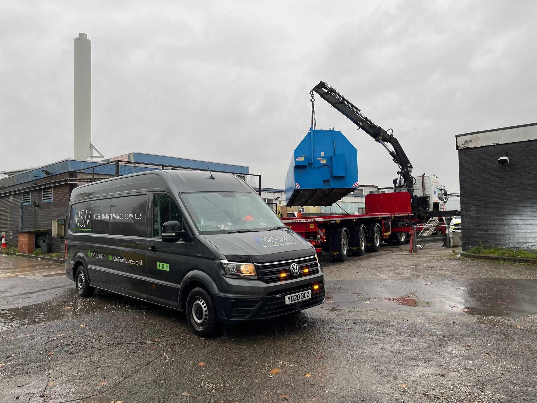 fuel tank being delivered in liverpool