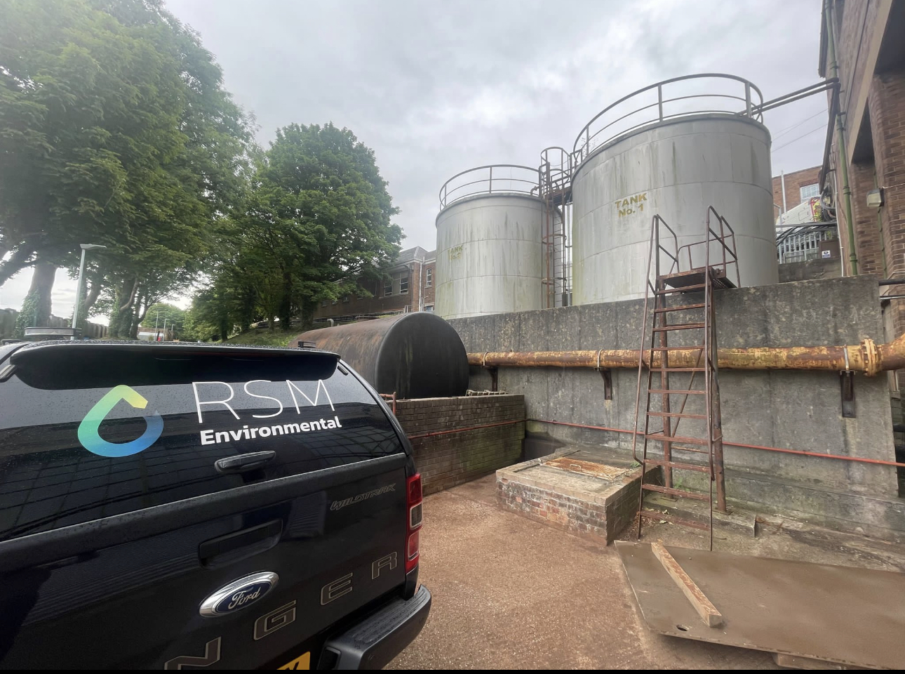RSM van arriving for OFTEC Tank Testing service