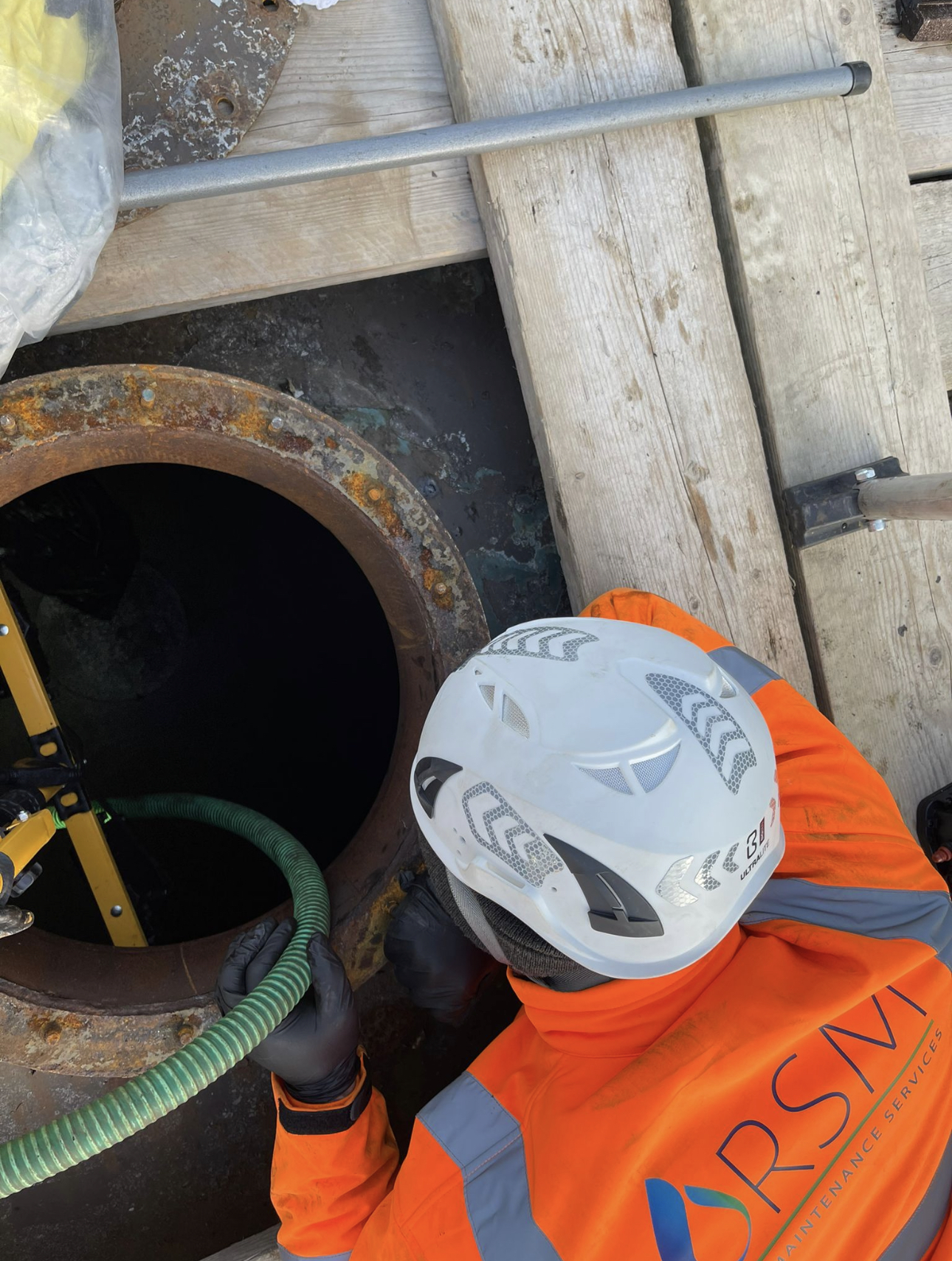 Planned preventative maintenance being carried out by an RSM engineer