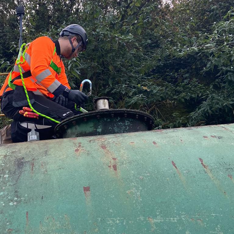 RSM egineer carrying out a pollution prevention assessment