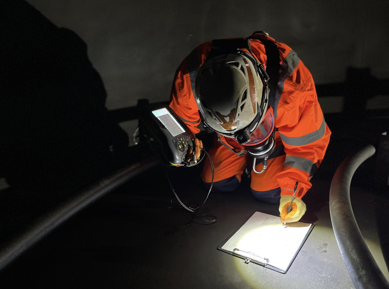 fuel tank test being carried out by RSM